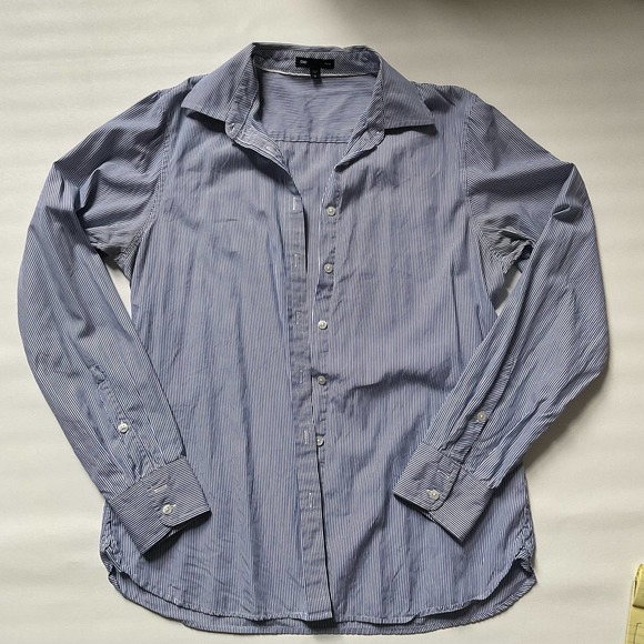 Gap - Fitted Button Up Stripped Shirt, Size Medium - Picture 2 of 6